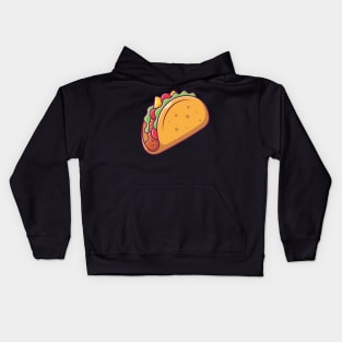 Taco cartoon Kids Hoodie